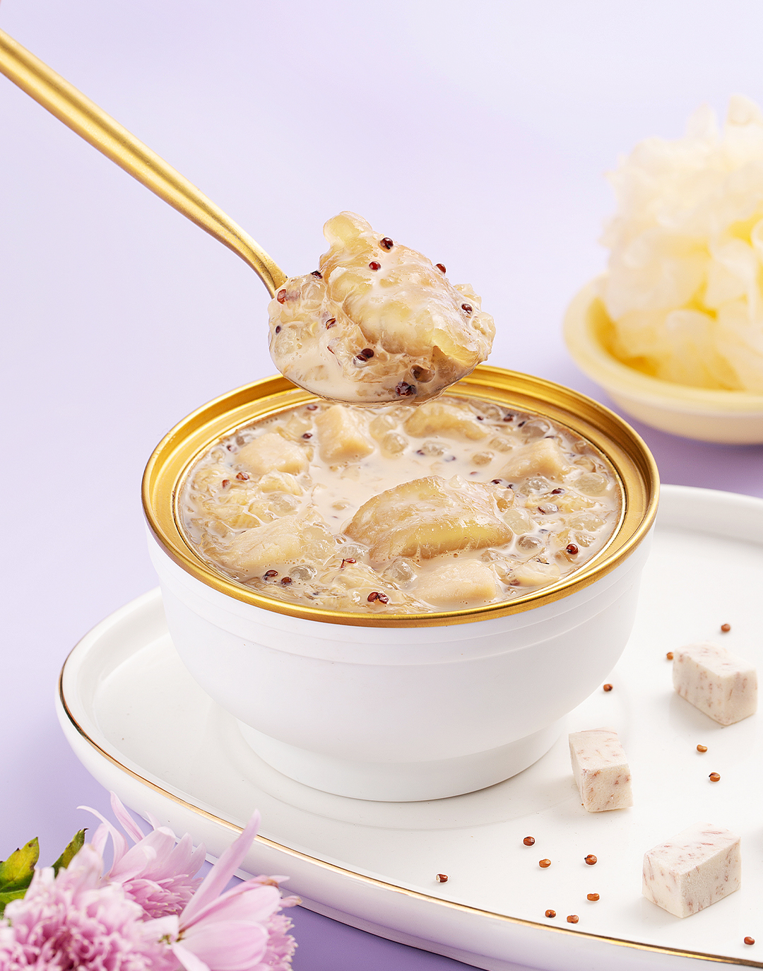 花胶羹香芋豆乳口味